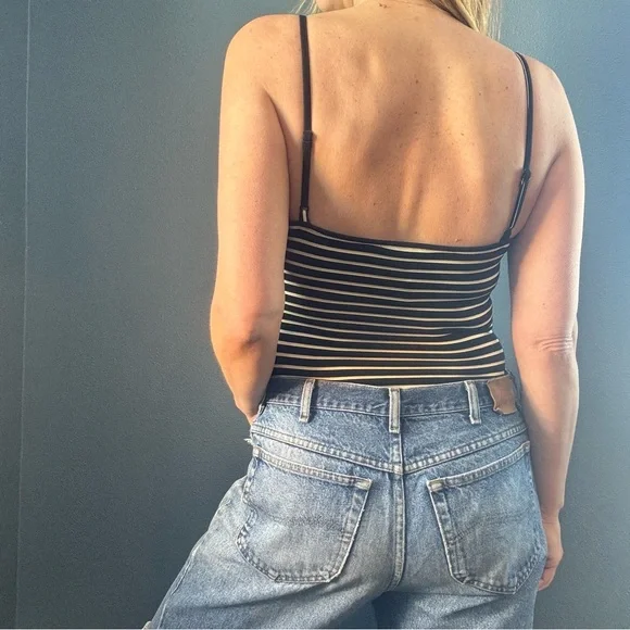 Ladakh Australia Black and White Striped Bodysuit size Small - Picture 3 of 8